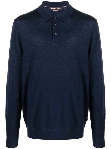 michael kors long sleeve polo shirt|Bubble Knit Long.